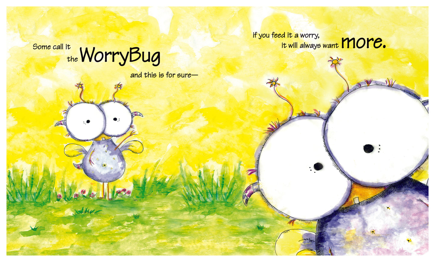 Wince the WorryWoo. Don't Feed the worry bug. Helping children in the areas of worry and anxiety.