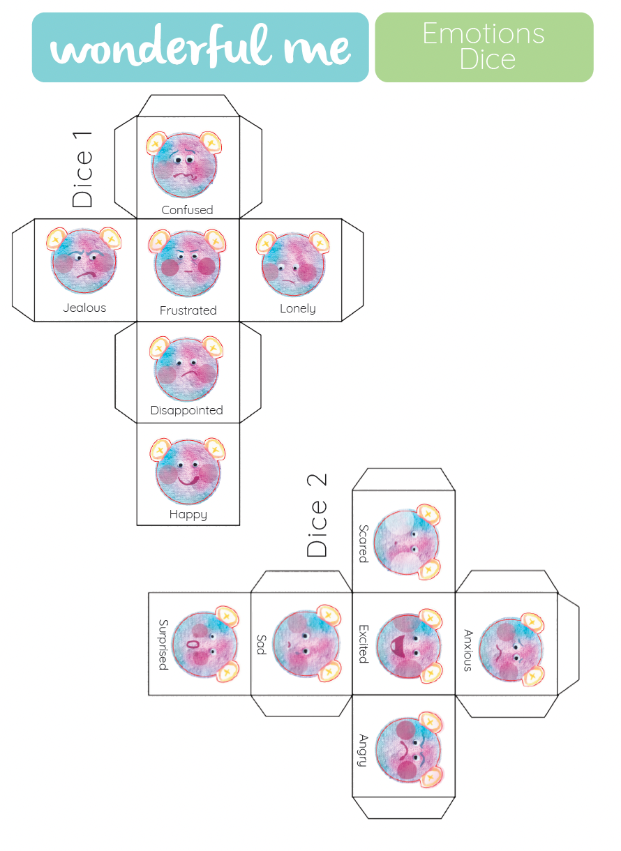 The Hug Emotions Dice