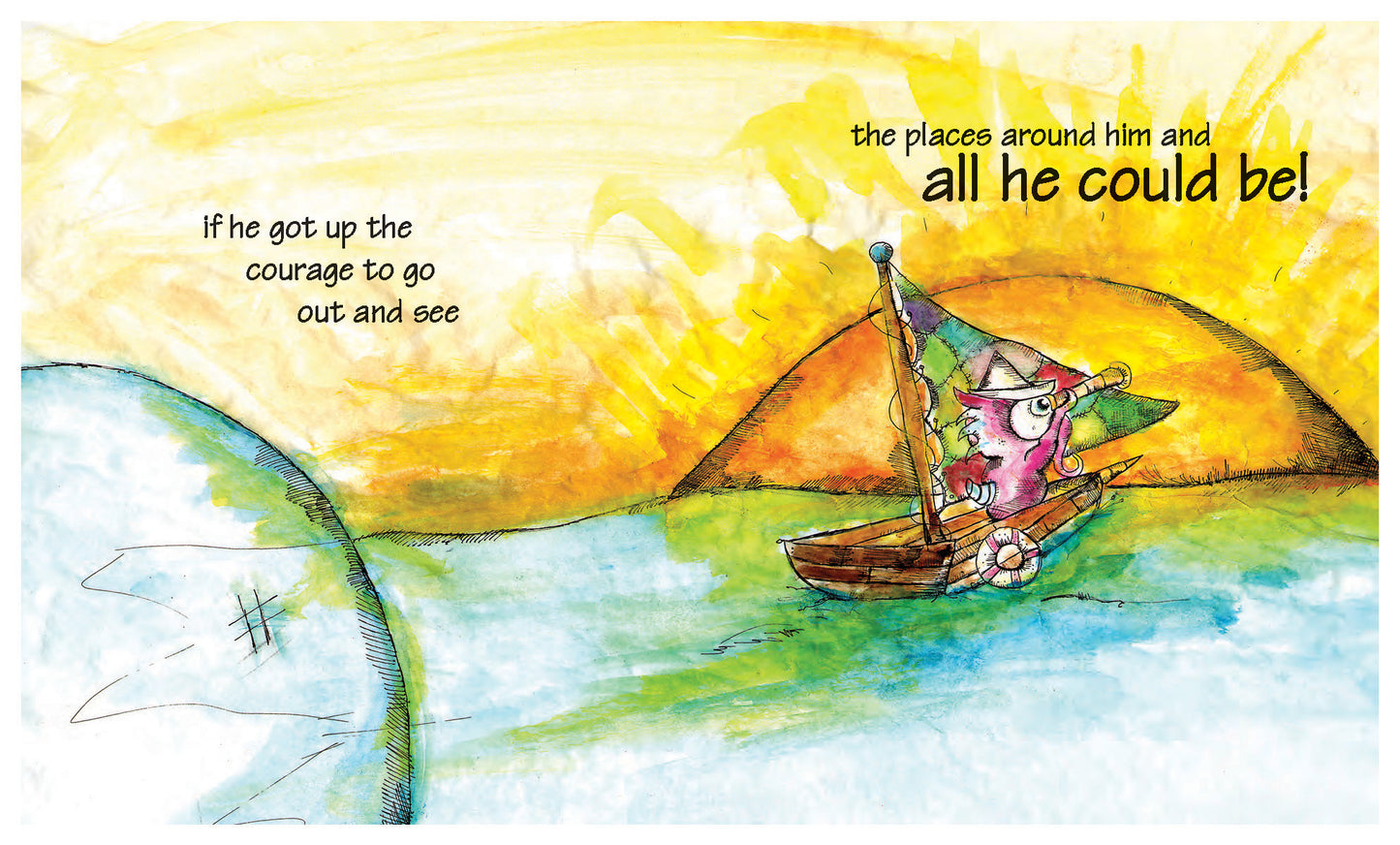 Squeek The WoryyWoo in the monster in the bubble. Squeek helps children understand the emotion of shyness and encourages them to be brave. Great for emotional wellbeing and mental health for children.