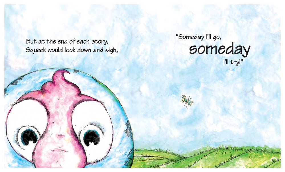 Squeek the WorryWoo struggles with emotions of shyness and lacks bravery. Follow Squeek on his journey in The Monster in the bubble Book as he learns to do brave things and overcome his shyness. This is a great resource for emotional wellbeing and mental health for children.