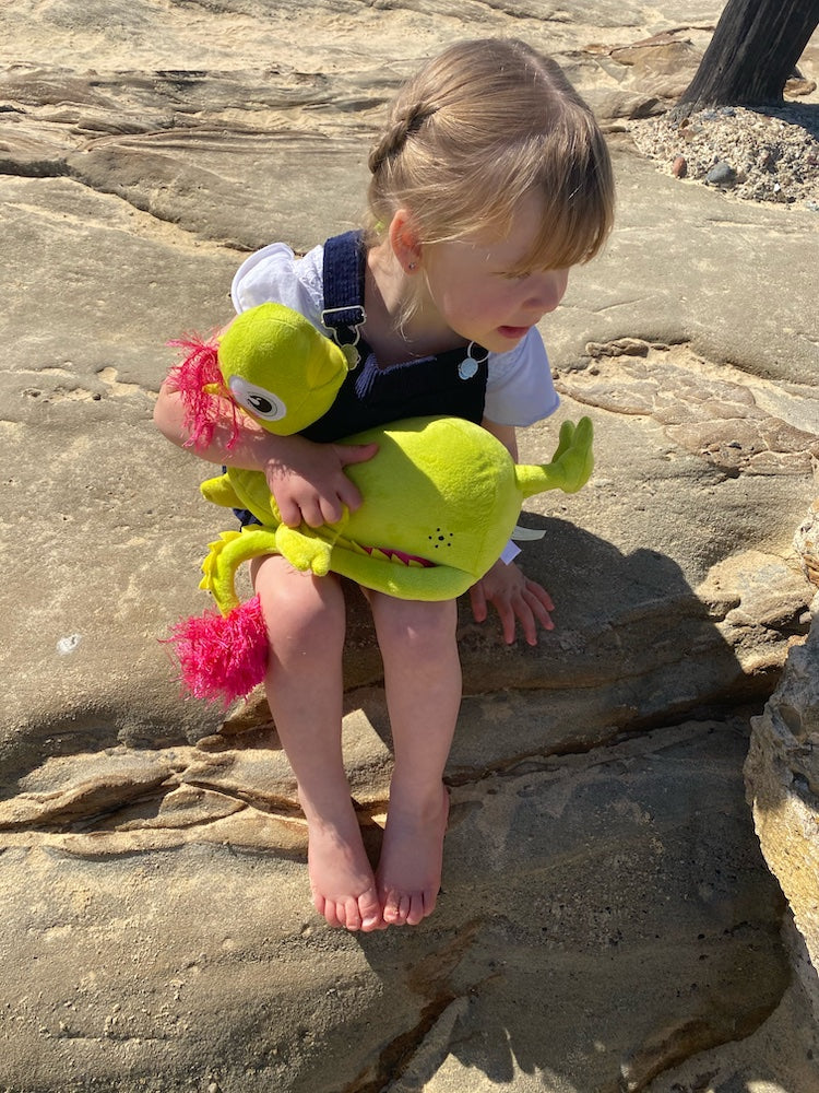 Nola the WorryWoo Plush. The Monster of Loneliness helps children to better understand loneliness and supports them to overcome this isolating emotion. 