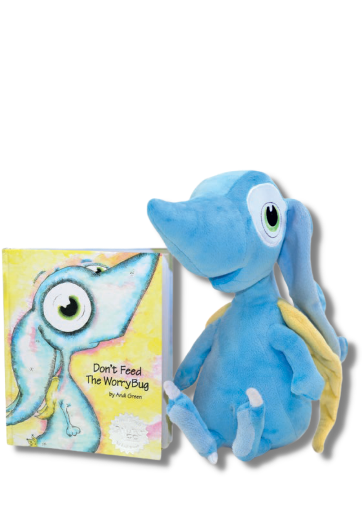Wince The Monster of Worry Hardcover Children's Book and Plush Set