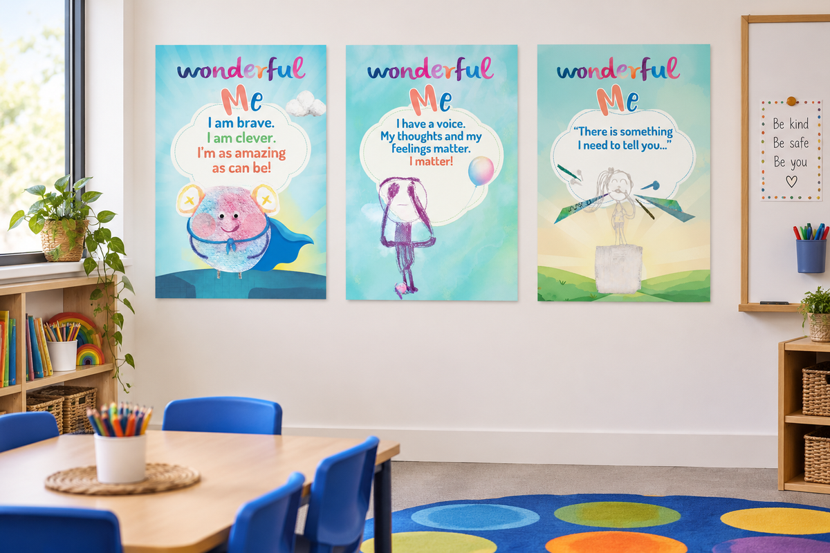 Wonderful Me – Set of Five Hug Posters (PDF Download)