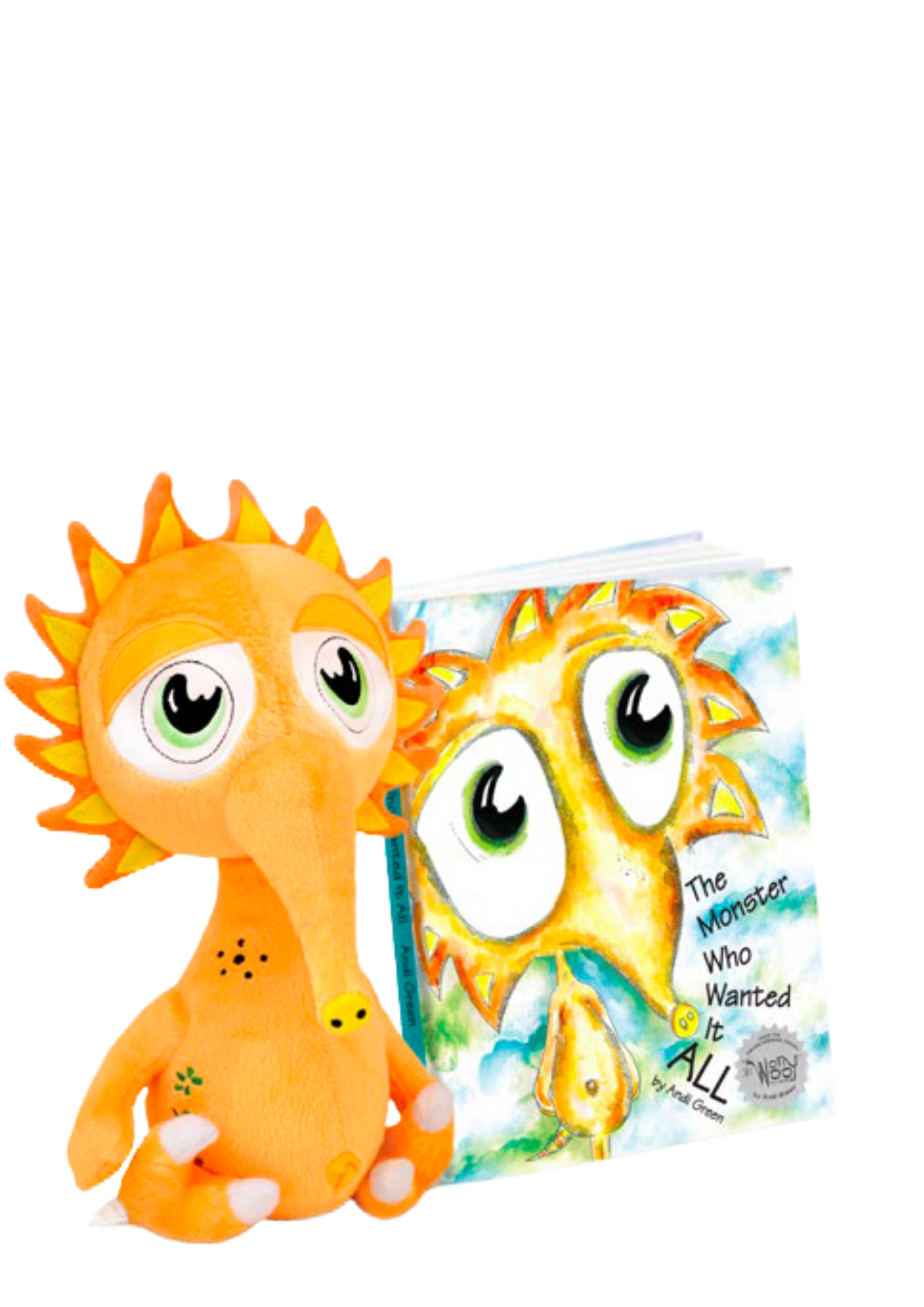 Zelly The Monster of Envy Hardcover Book and Plush Set