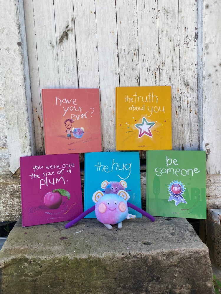 Wonderful Me Collection of Books. The Hug. You Were Once the size of a plum. The truth about you. Be someone. Have You Ever? For emotional wellbeing and mental wellbeing for children. 